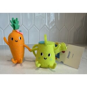 Target Spritz Duo Easter 2026 Felt‎ Plush Carrot & Watering Can Decor NWT